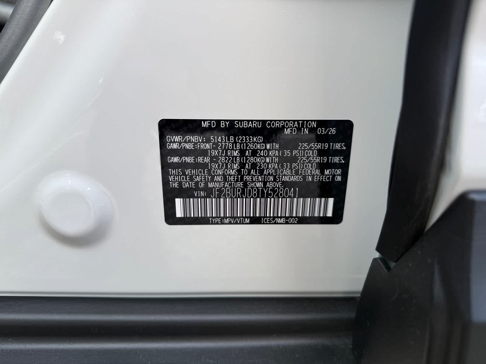 New 2026 Subaru Outback Touring XT AWD/4WD image 25