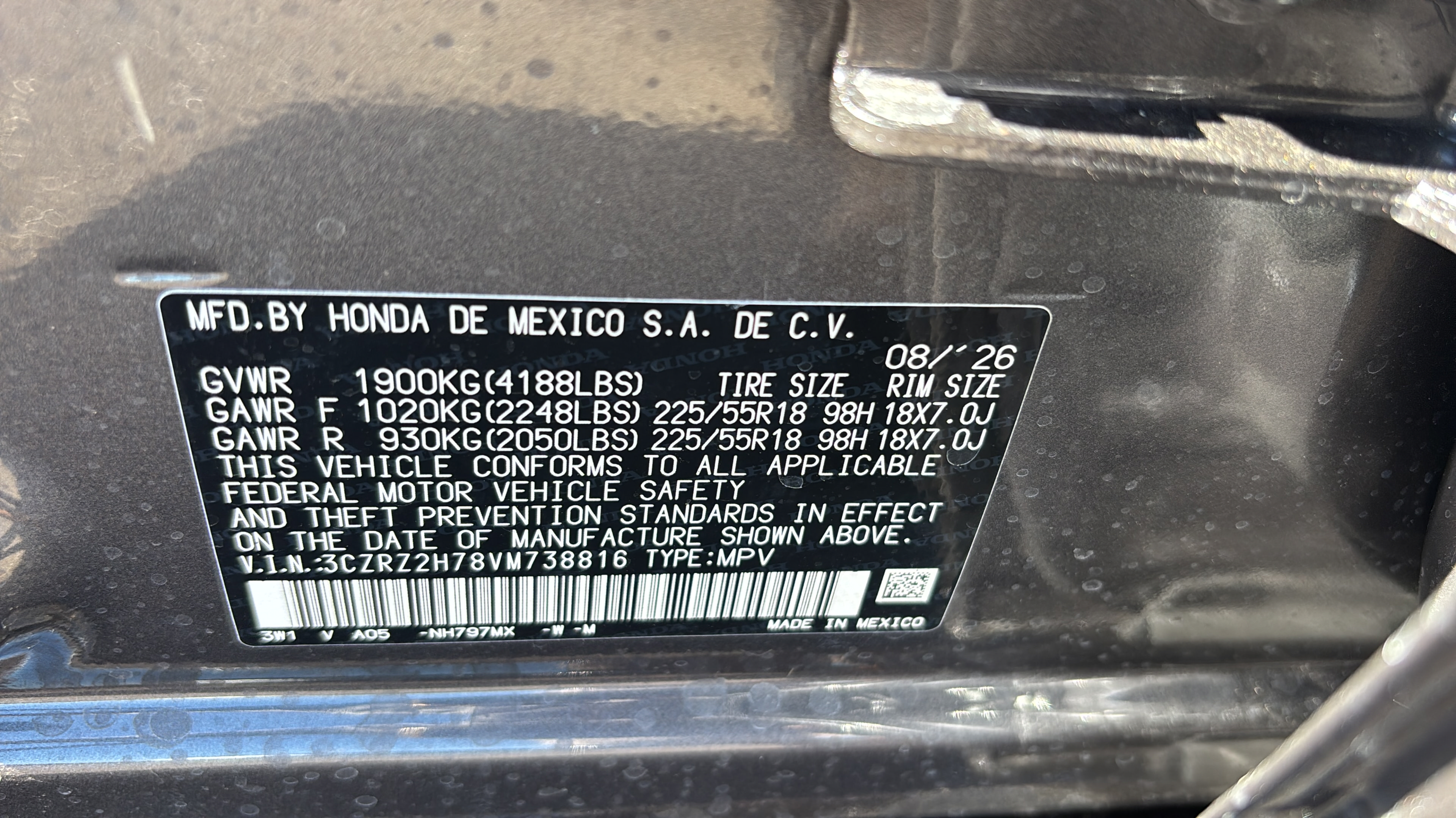New 2027 Honda HR-V EX-L image 16