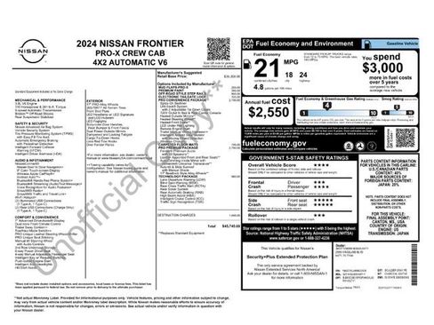 Used 2024 Nissan Frontier Pro-X w/ Pro Premium Package RWD image 32