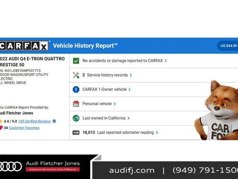 Used 2022 Audi Q4 e-tron Prestige image 2