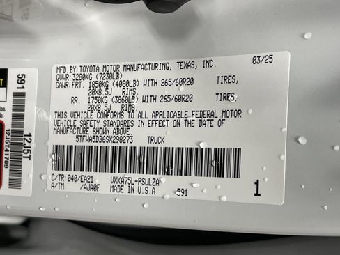 Used 2025 Toyota Tundra Limited w/ TRD Off-Road Package image 36