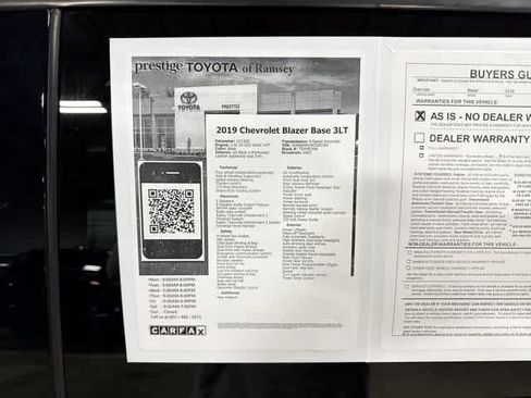 Used 2019 Chevrolet Blazer LT w/ Sound & Technology Package AWD/4WD image 13