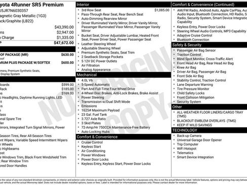 Used 2022 Toyota 4Runner SR5 Premium w/ Moonroof Package image 10