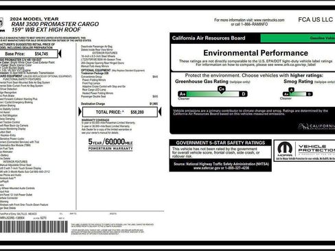 Used 2024 RAM ProMaster 3500 w/ Convenience Group image 7