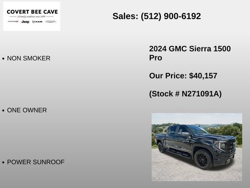 Used 2024 GMC Sierra 1500 Pro w/ Graphite Edition AWD/4WD image 12