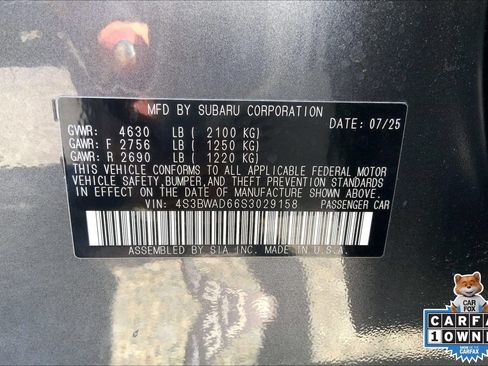 Certified 2025 Subaru Legacy Premium AWD/4WD image 33