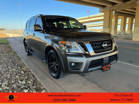 Used 2019 Nissan Armada Platinum w/ Captain's Chairs Package image 1