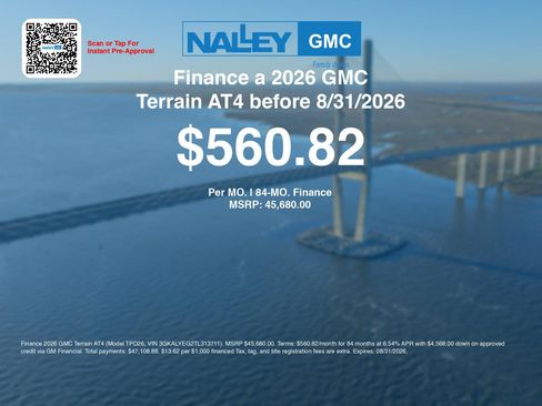 New 2026 GMC Terrain AT4 w/ Convenience Package III AWD/4WD image 6