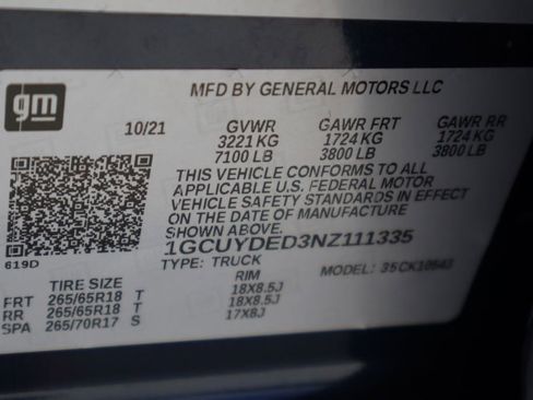 Used 2022 Chevrolet Silverado 1500 LT w/ Z71 Off-Road Package image 30