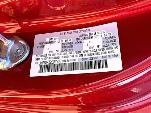 Used 2019 MAZDA MX-5 Miata RF Grand Touring RWD image 29