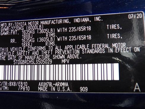 Used 2020 Toyota Highlander XLE AWD/4WD image 14