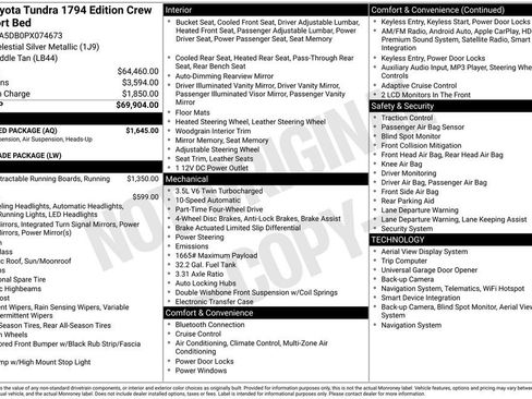 Used 2023 Toyota Tundra 1794 Edition w/ Advanced Package image 6