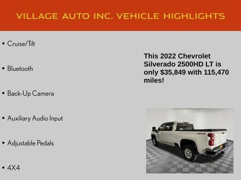 Used 2022 Chevrolet Silverado 2500 LT w/ Convenience Package AWD/4WD image 21