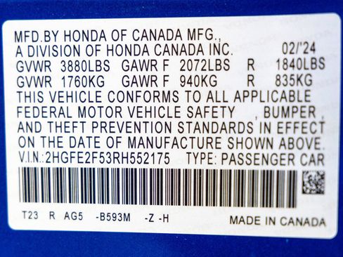 Used 2024 Honda Civic Sport image 36