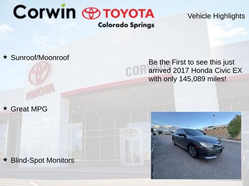 Used 2017 Honda Civic EX image 4