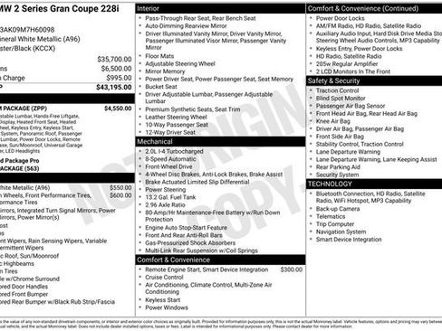 Used 2021 BMW 228i Gran Coupe w/ Premium Package FWD image 38
