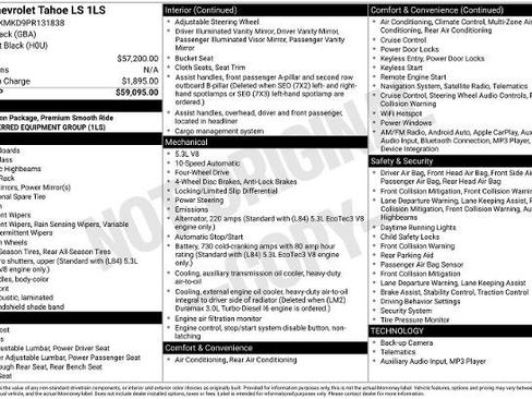 Used 2023 Chevrolet Tahoe LS AWD/4WD image 16