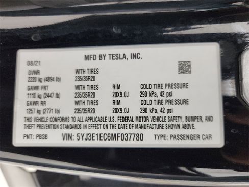 Used 2021 Tesla Model 3 Performance image 15