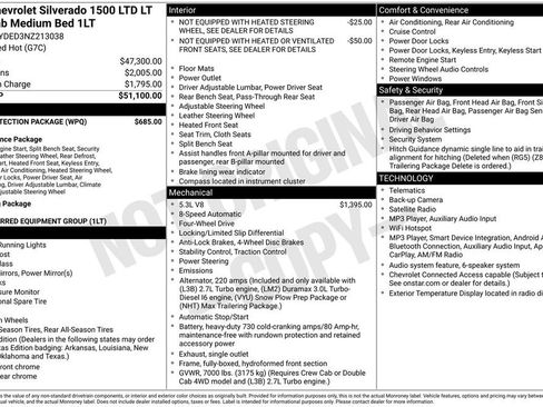 Used 2022 Chevrolet Silverado 1500 LT w/ Bed Protection Package AWD/4WD image 5
