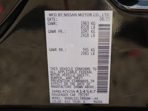 Used 2025 Nissan Altima 2.5 SR w/ SR Premium Package FWD image 49