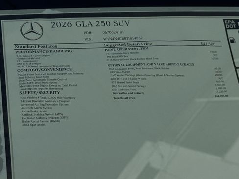 New 2026 Mercedes-Benz GLA 250 image 23