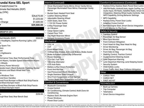 Certified 2026 Hyundai Kona SEL Sport image 29