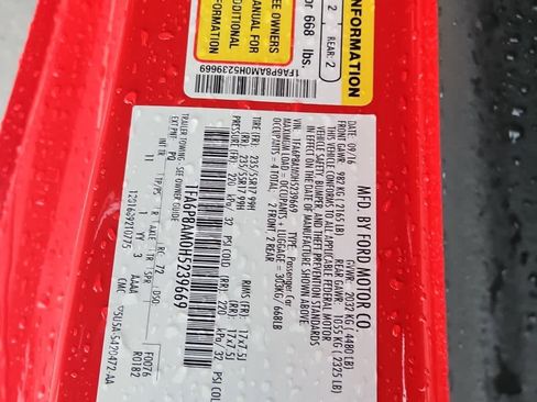 Used 2017 Ford Mustang Coupe w/ Enhanced Security Package RWD image 21