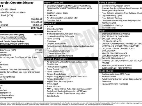 Used 2025 Chevrolet Corvette Stingray Coupe w/ Z51 Performance Package image 33