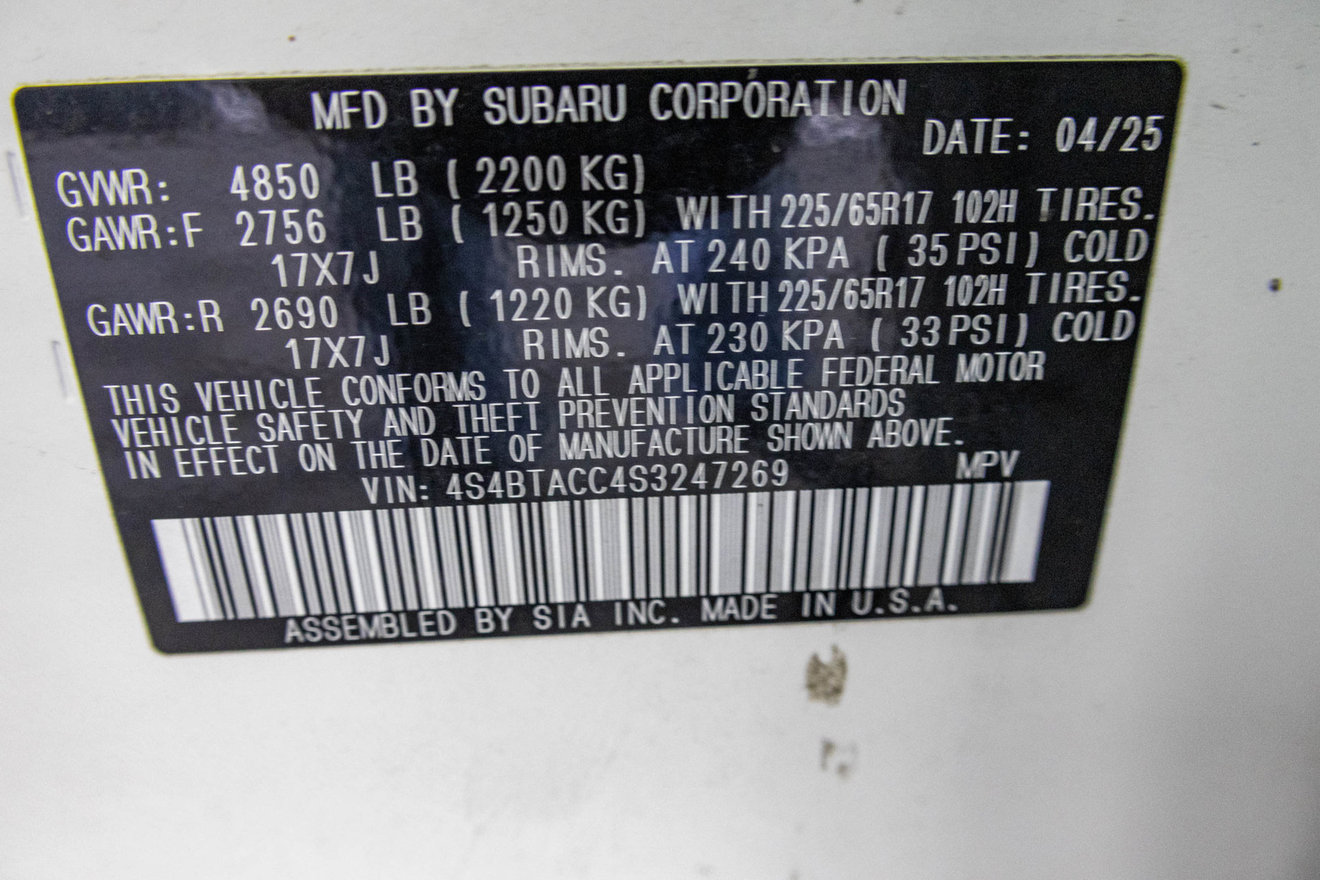 Used 2025 Subaru Outback Premium AWD/4WD image 51