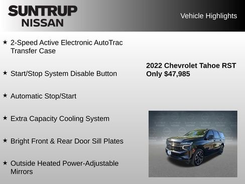 Used 2022 Chevrolet Tahoe RST w/ Luxury Package AWD/4WD image 31