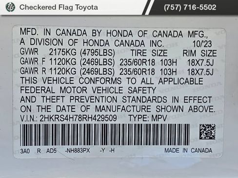 Used 2024 Honda CR-V EX-L image 19
