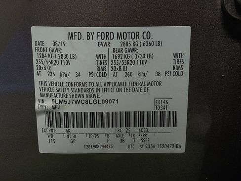 Used 2020 Lincoln Aviator Reserve w/ Equipment Group 201A RWD image 33
