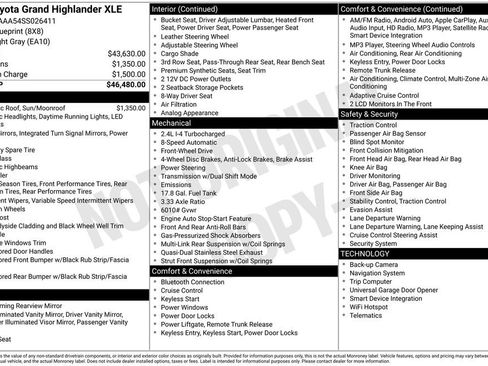 Used 2025 Toyota Grand Highlander XLE image 39