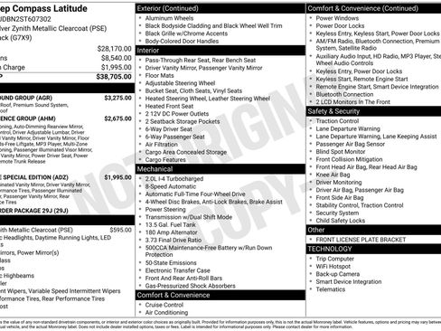 New 2025 Jeep Compass Latitude w/ Sun & Sound Group AWD/4WD image 3