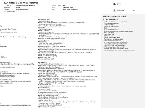 Used 2024 MAZDA CX-90 Plug-In Hybrid w/ Preferred image 6