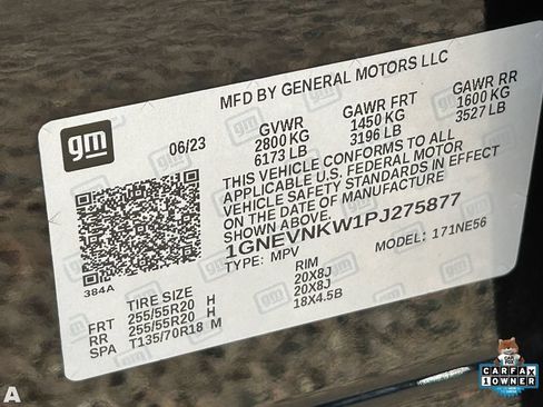 Used 2023 Chevrolet Traverse High Country w/ LPO, Floor Liner Package AWD/4WD image 35