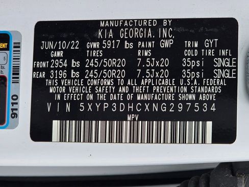 Used 2022 Kia Telluride EX w/ EX Premium Package image 52