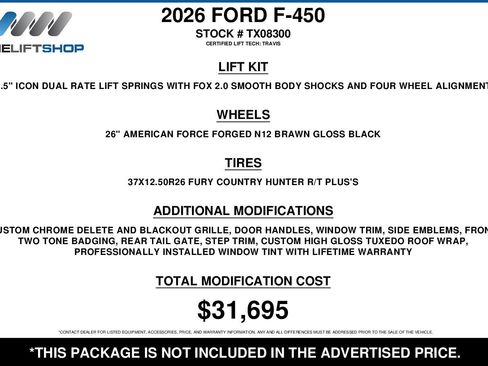 Used 2026 Ford F450 Platinum w/ Platinum Plus Package image 2
