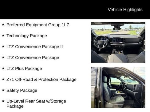 Used 2023 Chevrolet Silverado 1500 LTZ w/ Technology Package AWD/4WD image 12