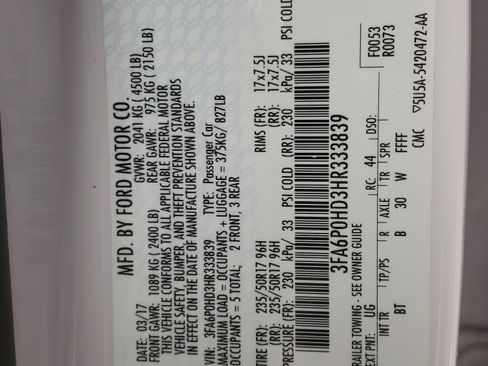 Used 2017 Ford Fusion SE w/ Fusion SE Technology Package image 29