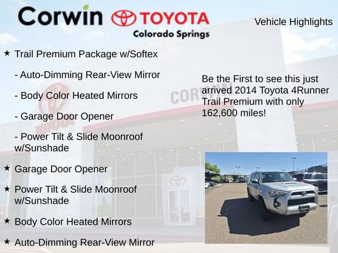 Used 2014 Toyota 4Runner Trail Premium AWD/4WD image 4