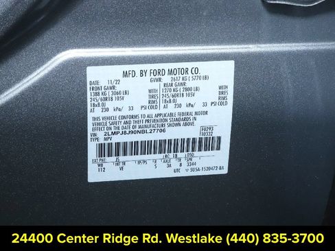 Certified 2022 Lincoln Nautilus AWD w/ Premium Package image 20