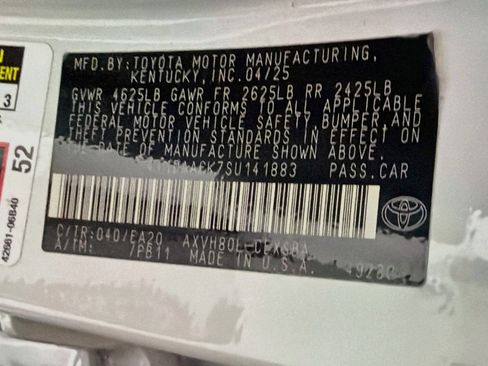 Used 2025 Toyota Camry SE w/ Multimedia Upgrade Package FWD image 24