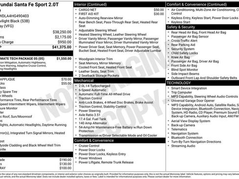 Used 2017 Hyundai Santa Fe Sport w/ 2.0T Ultimate Tech Package 05 image 5