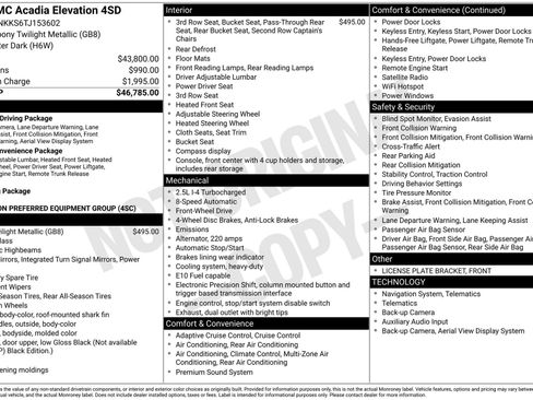 New 2026 GMC Acadia Elevation image 4