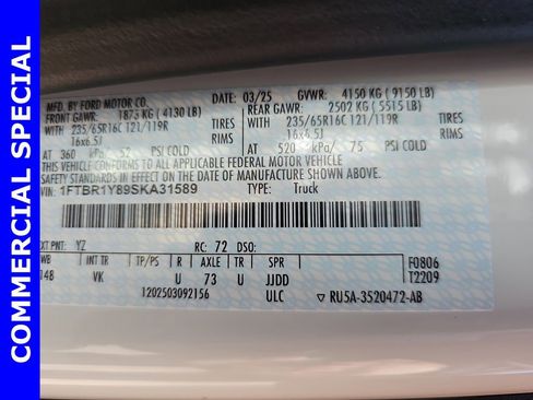 New 2025 Ford Transit 250 Low Roof image 42