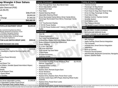 New 2026 Jeep Wrangler Unlimited Sahara AWD/4WD image 6