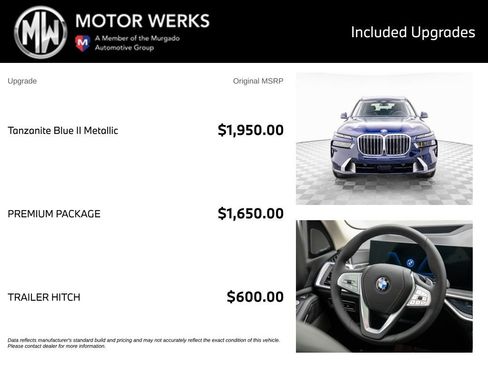 Used 2026 BMW X7 xDrive40i w/ Premium Package AWD/4WD image 4