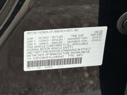 Used 2020 Acura MDX SH-AWD w/ Technology Package image 29