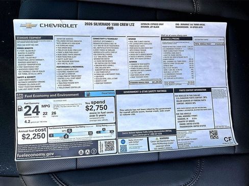 New 2026 Chevrolet Silverado 1500 LTZ w/ LTZ Convenience Package II image 14